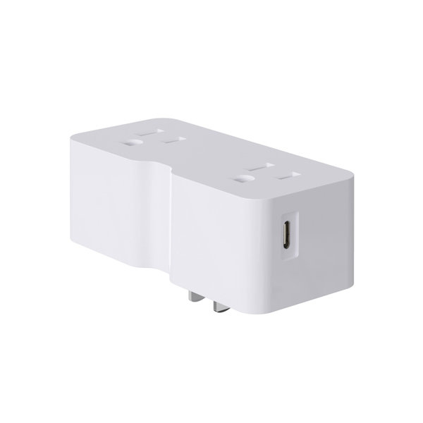 ELEGRP 15 Amps Tamper Resistant Quadplex Outlet with USB Port Wayfair